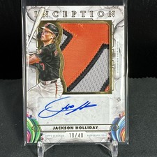 10/40 JACKSON HOLLIDAY GOLD INCEPTION JUMBO PATCH AUTO 2025 Topps Inception !!!!