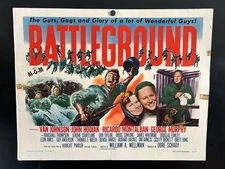 Original 1949 BATTLEGROUND Half Sheet Poster 22x28 style B - VAN JOHNSON