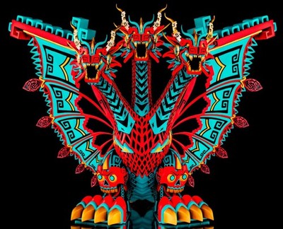 ニュースキンデオドラント MONDO: King Ghidorah - by Urban Aztec - Planet X Variant Timed