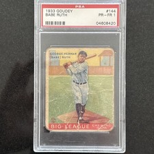 1933 Goudey Babe Ruth #144 PSA 1