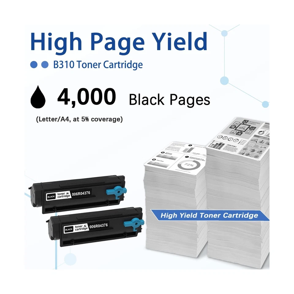 B310/B305/B315 High Capacity Toner Cartridges 2pack - Replacement for Xerox 0... - Image 3 of 4