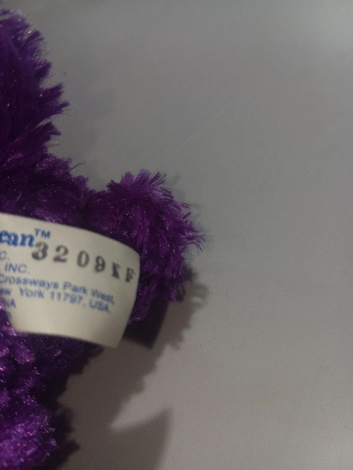 Peluche púrpura Jim Henson nuevo con etiquetas Bear in the Big Blue House Pip and Pop RARO Foto 4 de 4