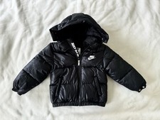 Kid  s Nike Thick Black Puffer Coat - Size XS 4 Unisex