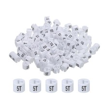 150 x Clothes Hanger Marker 5T White Colored Hanger Sizer Garment Tag