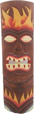 Hawaiian Style Wooden Tiki Mask, 19.5 Inches