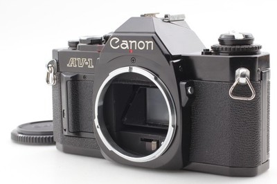 Working [MINT] Canon AV-1 AV1 Black 35mm SLR Film Camera Body FD Mount FromJAPAN