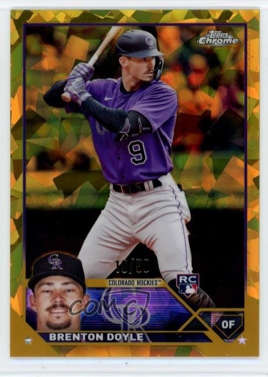 2023 Topps Chrome Update Sapphire Gold /50 Brenton Doyle #USCS314 Rookie RC 1w16