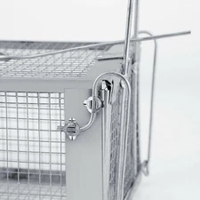 The Perfect Part USA Humane Live Catch Rodent Trap Cage, Galvanized Steel, Fine