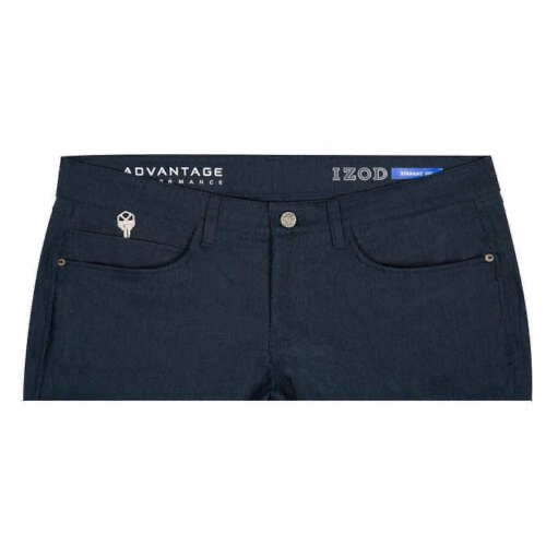 IZOD MEN'S ADVANTAGE PERFORMANCE PANTS NAVY HEATHER 34x32 - Picture 4 of 4