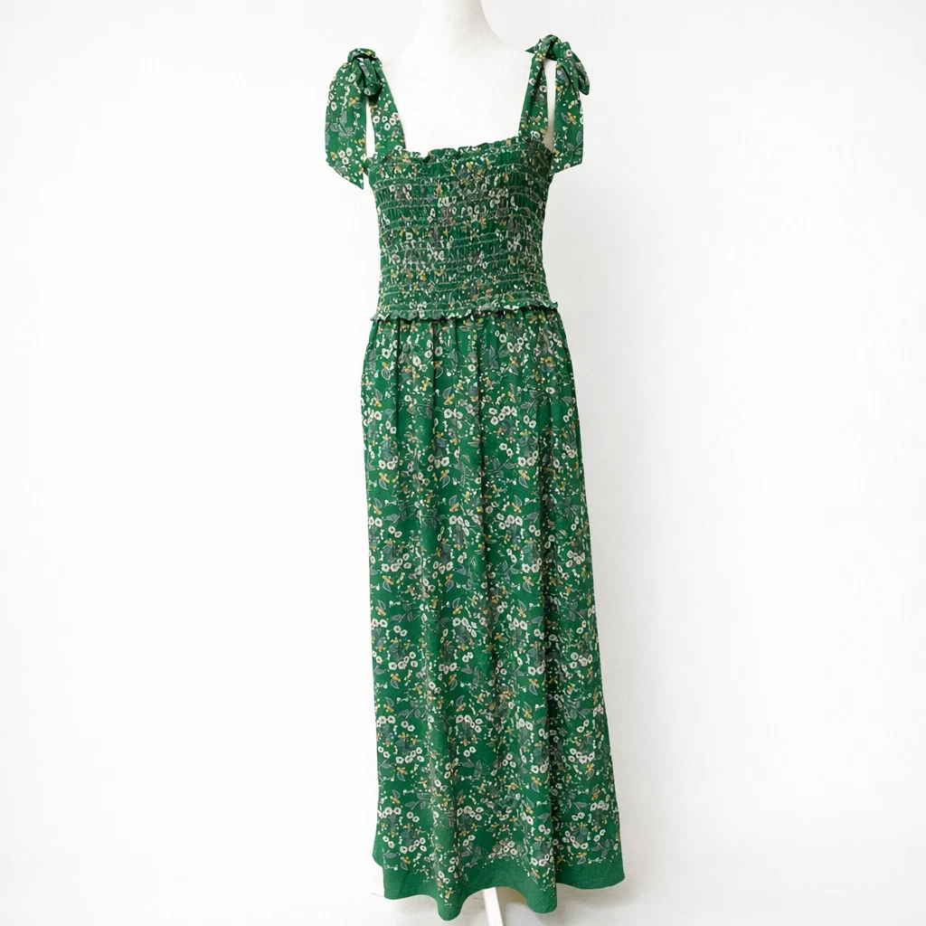 max studio emerald green dress Emerald Green Ruffle Shoulder V-Neck Chiffon Gown main image 1