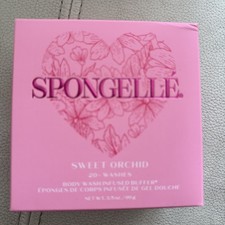 HEART SHAPED BODY WASH INFUSED BUFFER- SWEET ORCHID 20 USES WHITE