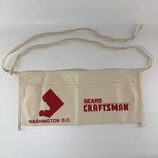 Sears Craftsman Carpenter  s Apron Washington DC Nails Pockets Advertising