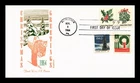 Dr Jim Stamps Christmas 1964 Combo First Day Cover Khol Kraft Thermograph