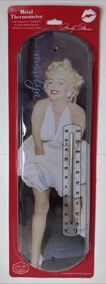NEW! MARILYN MONROE Licensed Metal Thermometer ''7 Year itch'' Image! 17'' x 5''