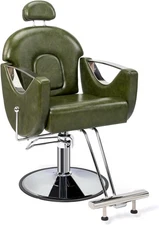 Hydraulic Reclining Barber Chair Beauty Hair Salon Chair w/ Adjustable Headrest