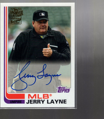 A4754 - 2019 Topps Archives Fan Favoriten Autogramme #FFAJL Jerry Layne Auto