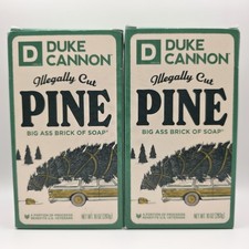 Duke Cannon Illegally Cut Pine Big Ass Brick Of Soap Lot Of 2 - 10oz Each