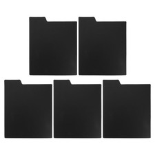Reusable Plastic Vinyl Record Divider Cards for Album Organization Black