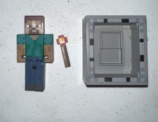 Series 3 Minecraft 3" Steve with Minecart