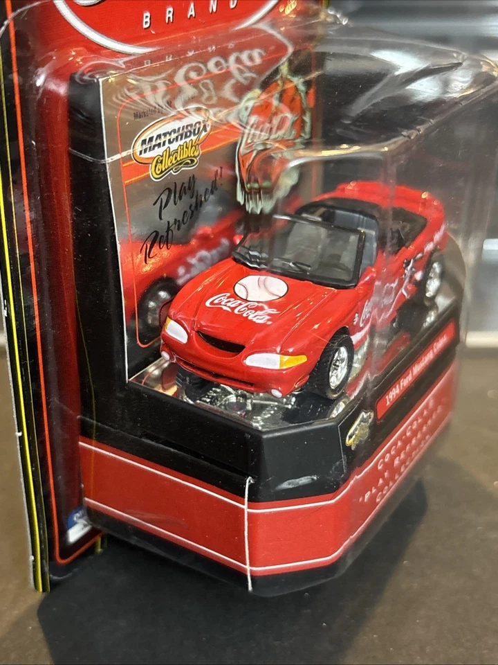 2000 Matchbox Collectibles: Coca-Cola Baseball 1994 Ford Mustang Cobra Rare! - Image 4 of 4