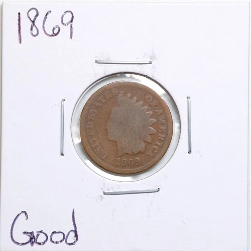 1869 1C Indian Head Cent in Good Condition #5342