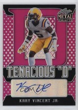 2021 Leaf Metal Draft Tenacious D Pink Rainbow 5/20 Kary Vincent Jr Auto v9t