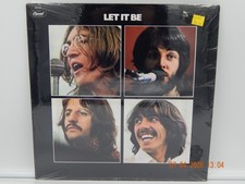 Beatles-Let It Be Vinyl LP w/Poster Stereo Pu...