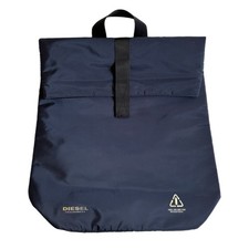 Diesel Fragrances Navy Fold Over Backpack Nylon Streetwear Urban Unisex Bag