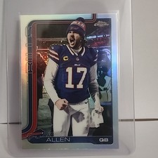 2025 Topps Chrome JOSH ALLEN Image Variation Refractor Buffalo Bills #34