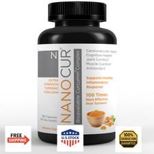 Nanocur Turmeric Curcumin - 100x More Active Than Turmeric, 170% More Active