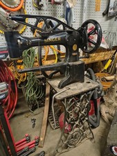 SINGER 29-4 Short ARM SEWING Machine Cobb cast iron patcher Leather (Working)