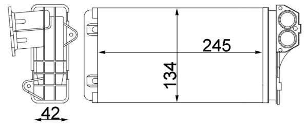 Mahle AH 88 000S WäRmetauscher, Innenraumheizung FüR CitroËN Peugeot-image