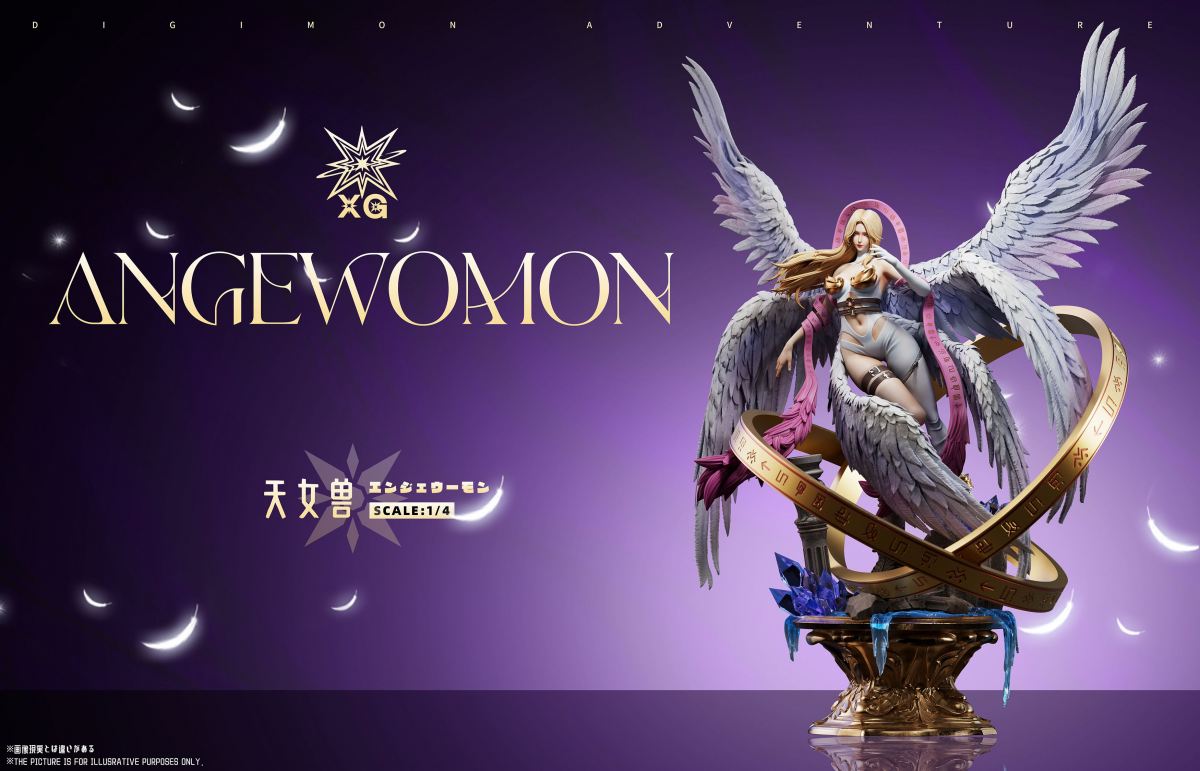 Angewomon Resin XG Studio Digimon Statue Collectibles Presale 45cm