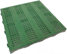 Piastrella in Plastica Da Esterno E Giardino 40 X 40 Cm Verde Forata. Confezione