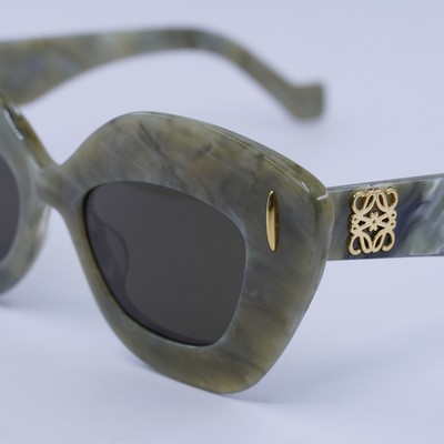 Loewe Men Sunglasses Green Brown Cat Eye LW40127I ANAGRAM  display picture 1