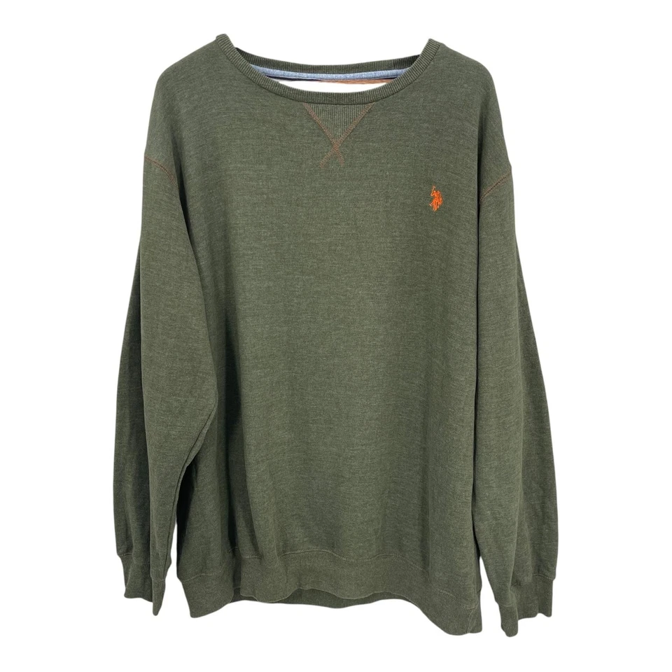 US Polo Assn Staple Sudadera Hombres Preppy Cuello Redondo Poni Lujo Pullover Talla 2XL Foto 3 de 4
