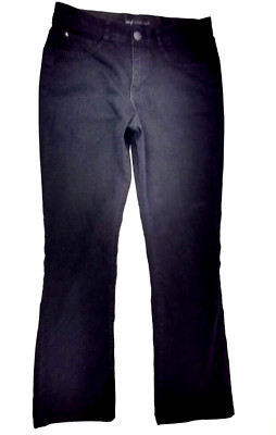 Lee Sinfully Soft Black Bootcut 5 Pocket Cotton Stretch Womens Jeans 6 Med 30x31