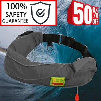 50% OFF Premium Quality Manual Inflatable Belt Pack Waist Life Jacket vest PFD