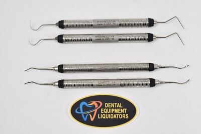 4 - Hu-Friedy Dental Instruments 2 of S204SD7 Scaler & 2 of XP23/NC127 Explorer