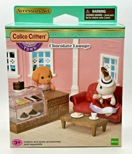 Sylvanian Families Calico Critters Town Series Chocolate Lounge Accessory Set