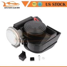 LOUD Electric Snail Dual Tone Compact Air Horn Compact Kit 130DB For Motorcycle