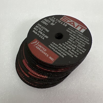 LOT OF 17 SAIT GRINDING GRINDER WHEELS 3 x 1/16 x 3/8
