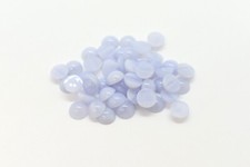 Blue Lace Agate Vintage Round Cabochon Calibrated Flat Back 6mm, 1-12 Pcs