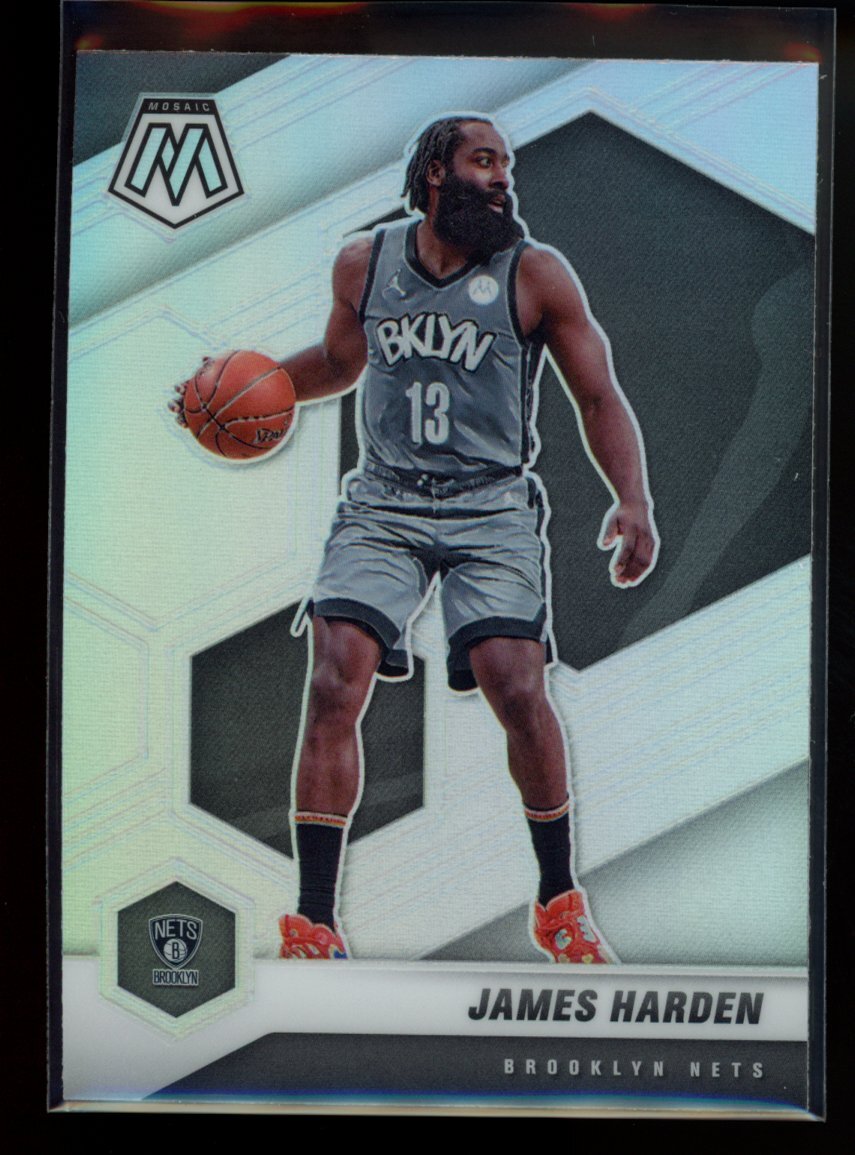 2020-21 Panini Mosaic #173 James Harden Silver