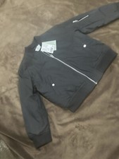 H M Unisex Black Bomber Jacket Kids Size 5T/6 NEW