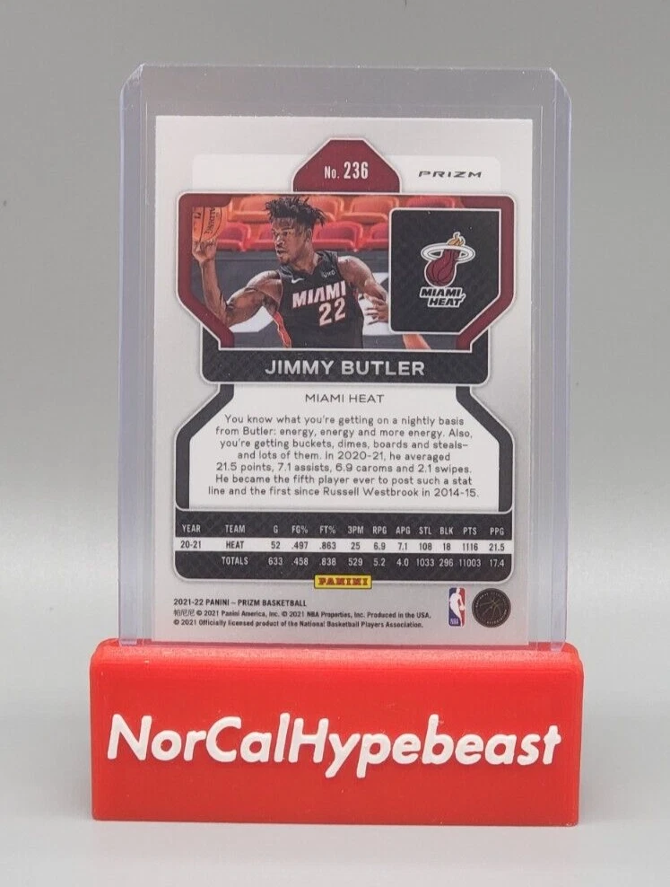 JIMMY BUTLER PANINI PRIZM red pulser /25