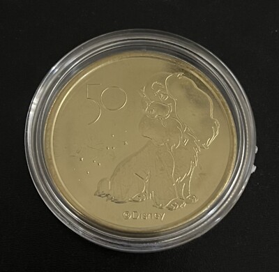 Disney World 50th Anniversary Golden Medallion Coins; Mickey