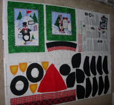 Daisy Kingdom Tuxedo Junction Penguin Pillow Pals Fabric Cut Sew Crafts panel