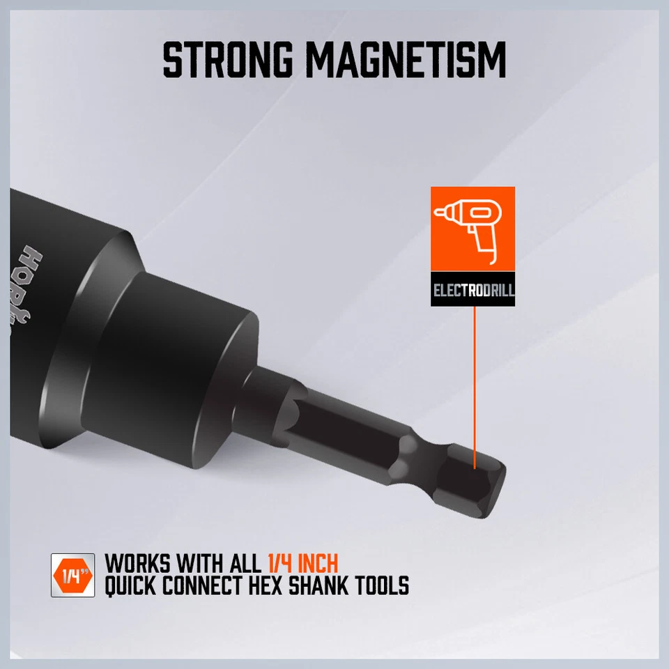 2PC RV Scissor Jack Socket 19mm 3/4 Inch Hex Magnetic Nut Trailer Connect Change - Image 4 of 4