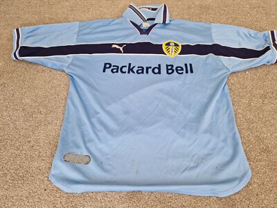 RARE VINTAGE LEEDS UNITED 1999-2000 MENS L LARGE AWAY FOOTBALL